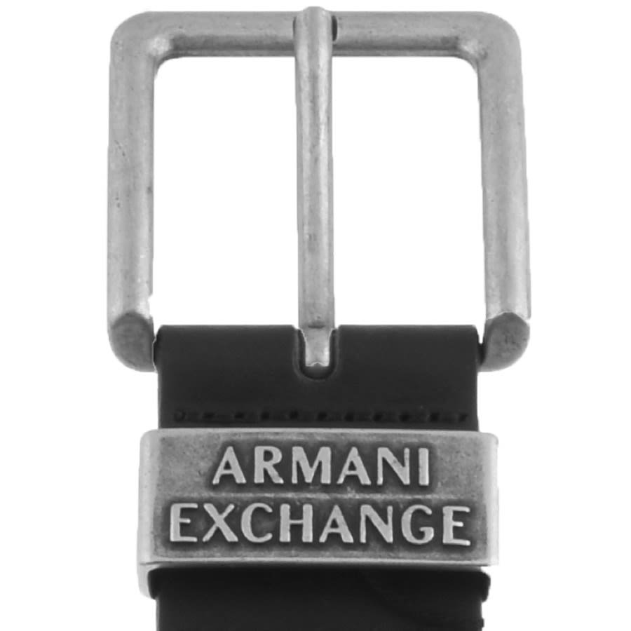 Alternative Image for ProductArmani Exchange Leather Belt Black3